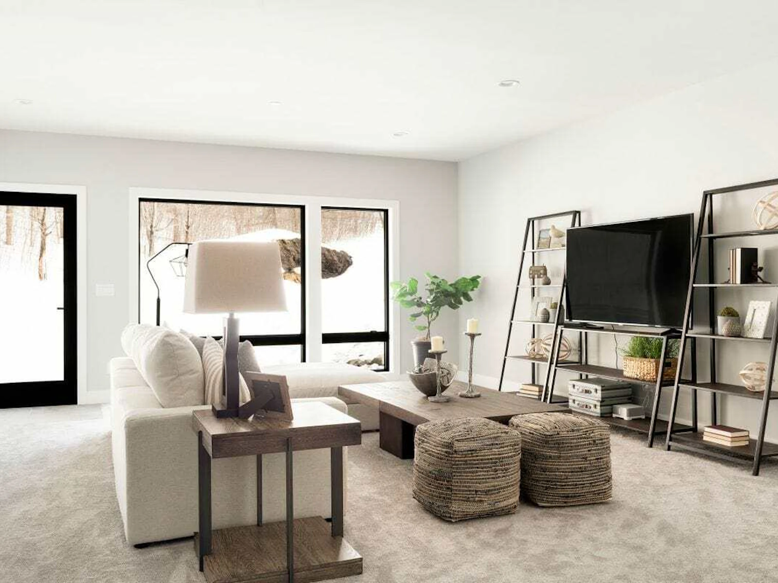 Lower-level family room