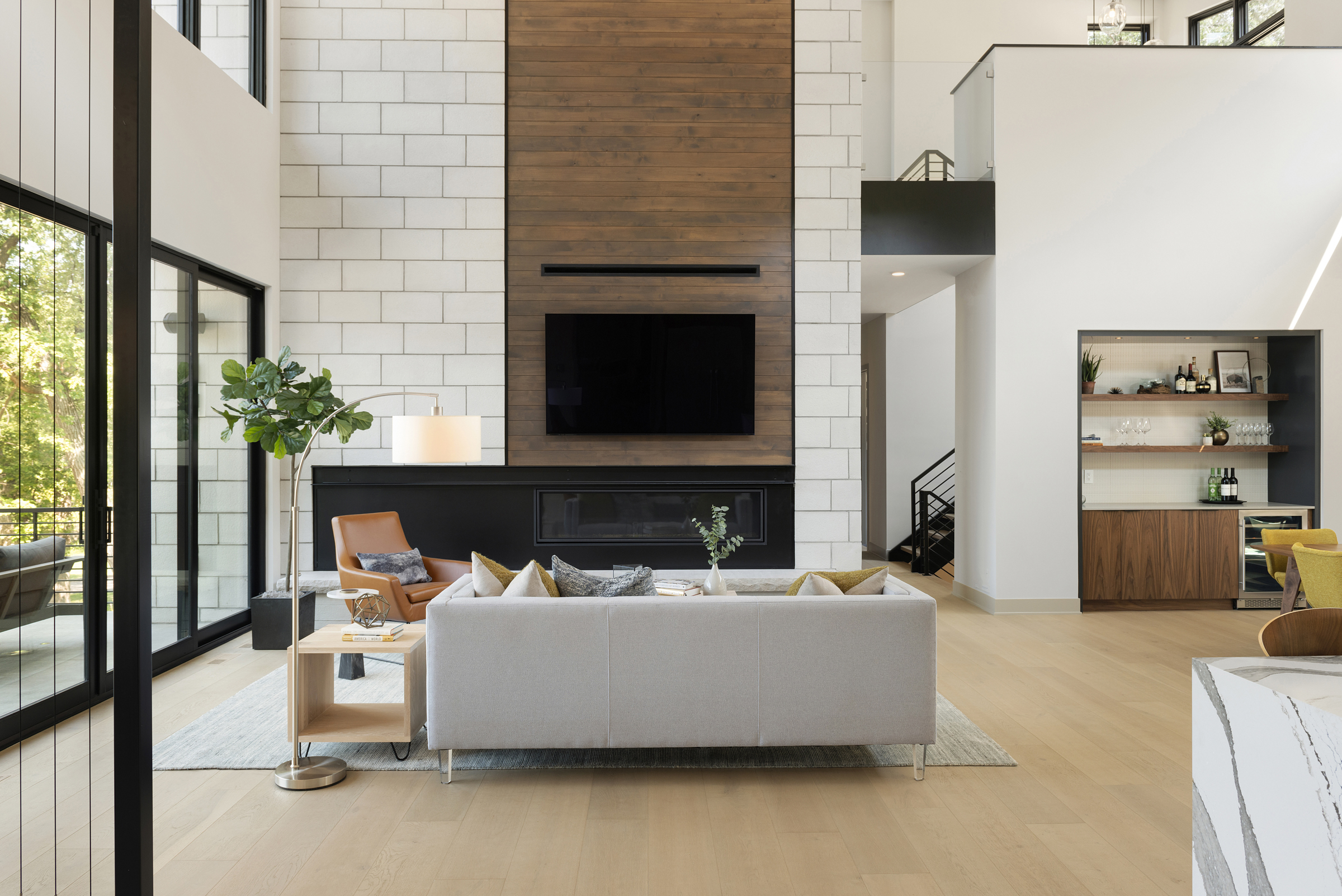 Stately Modern Fireplace