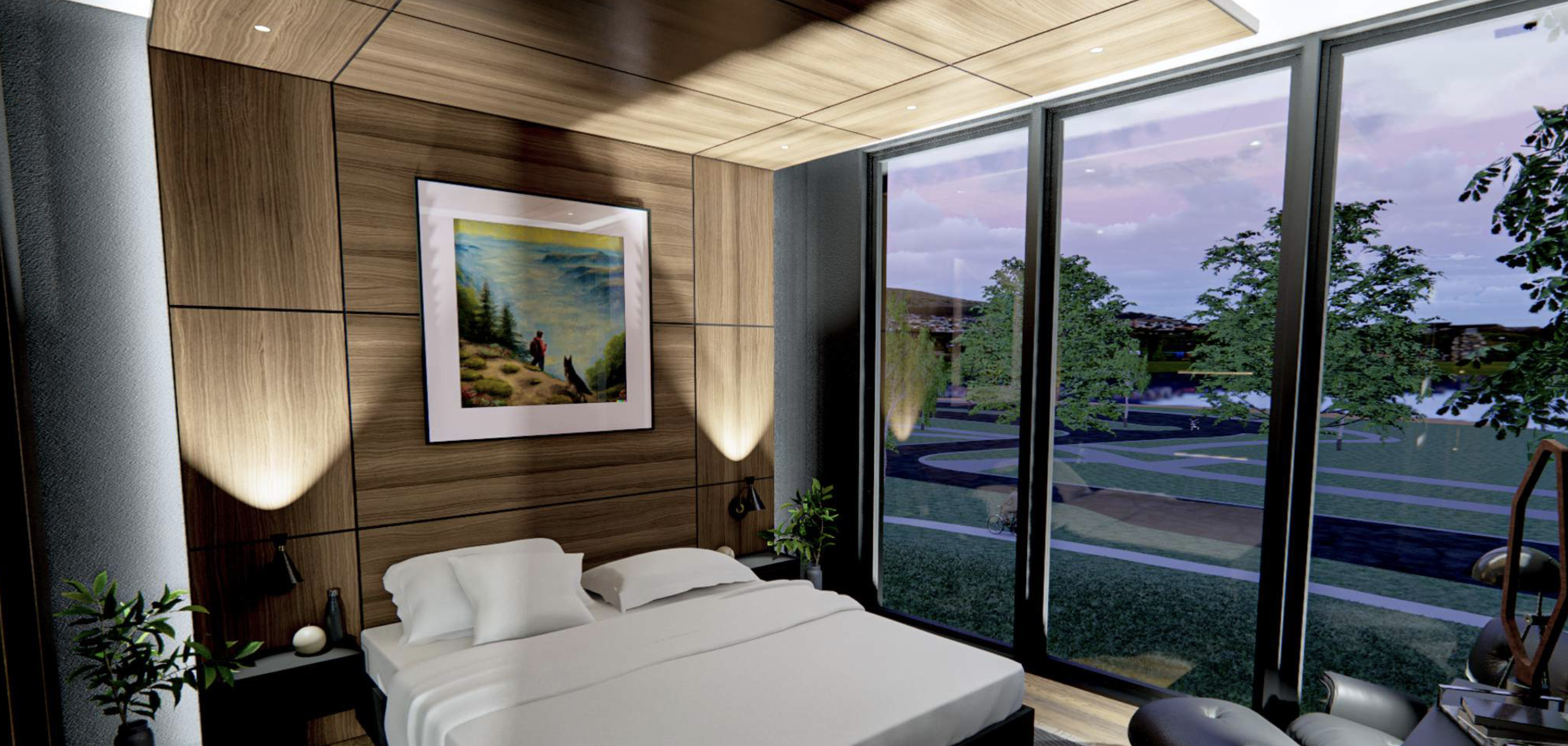 Primary suite with stunning views