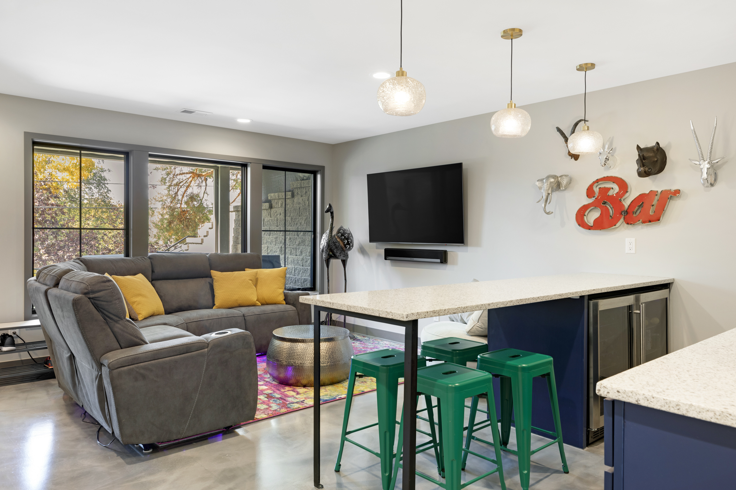 Basement entertainment