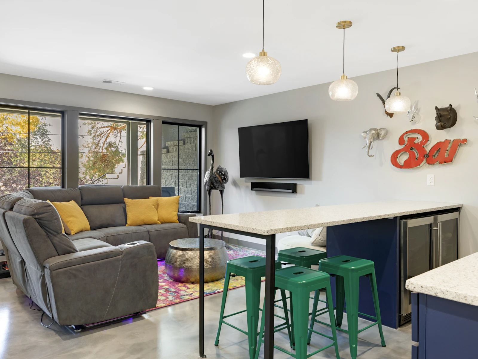 Basement entertainment