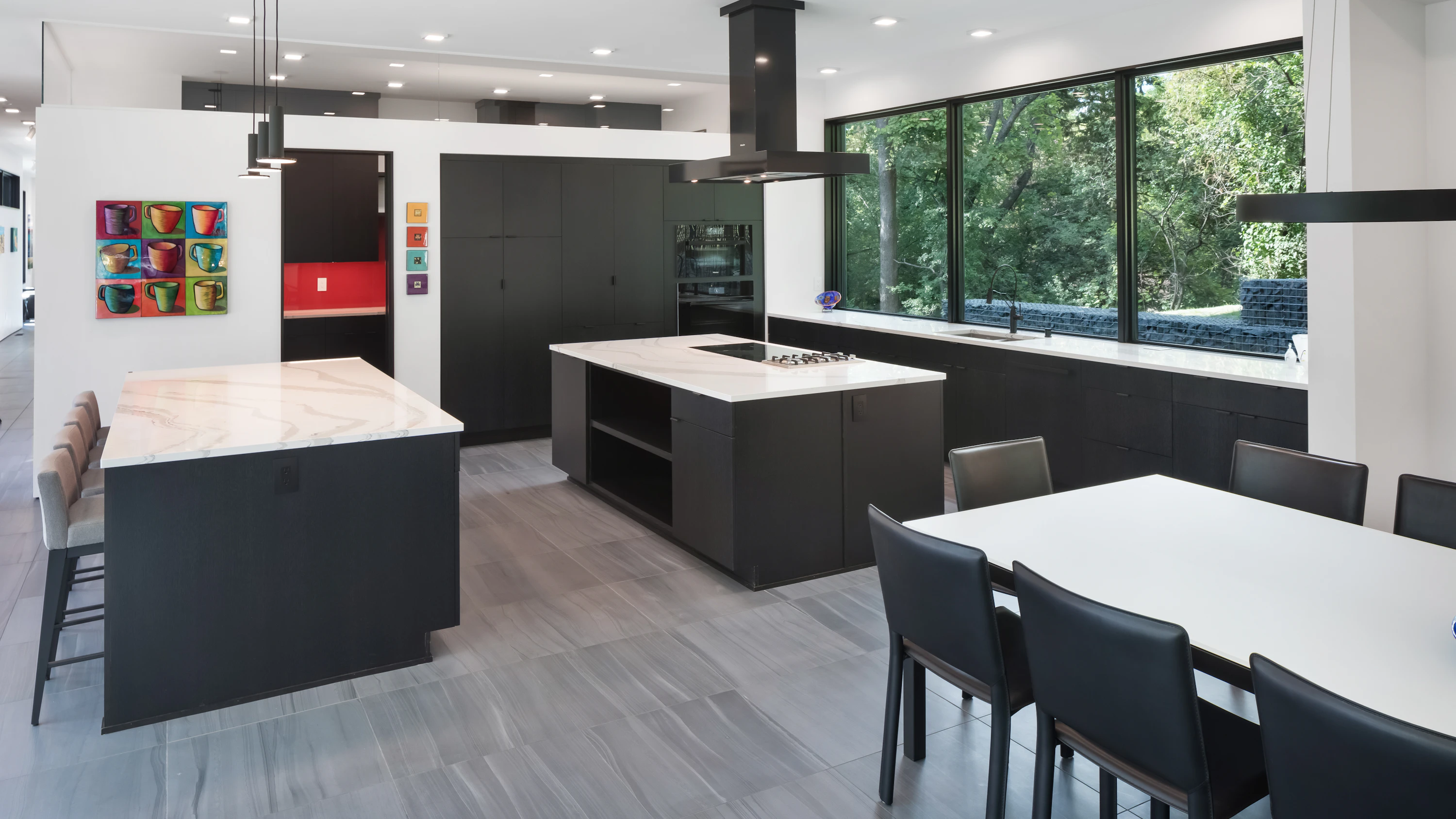 Modern Kitchen Design with Active solar systems in home