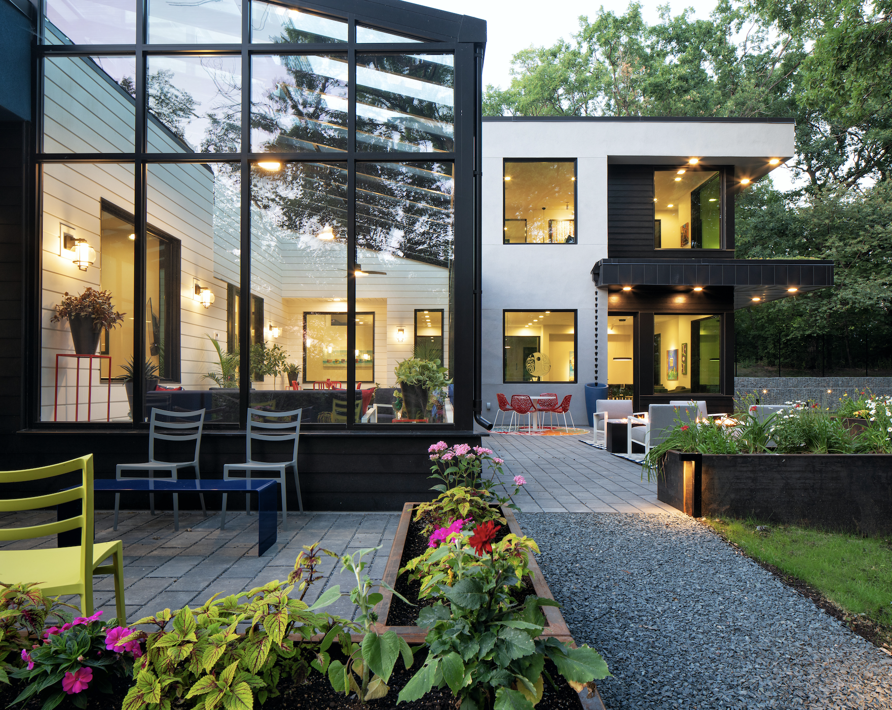 Well-designed landscaping plan