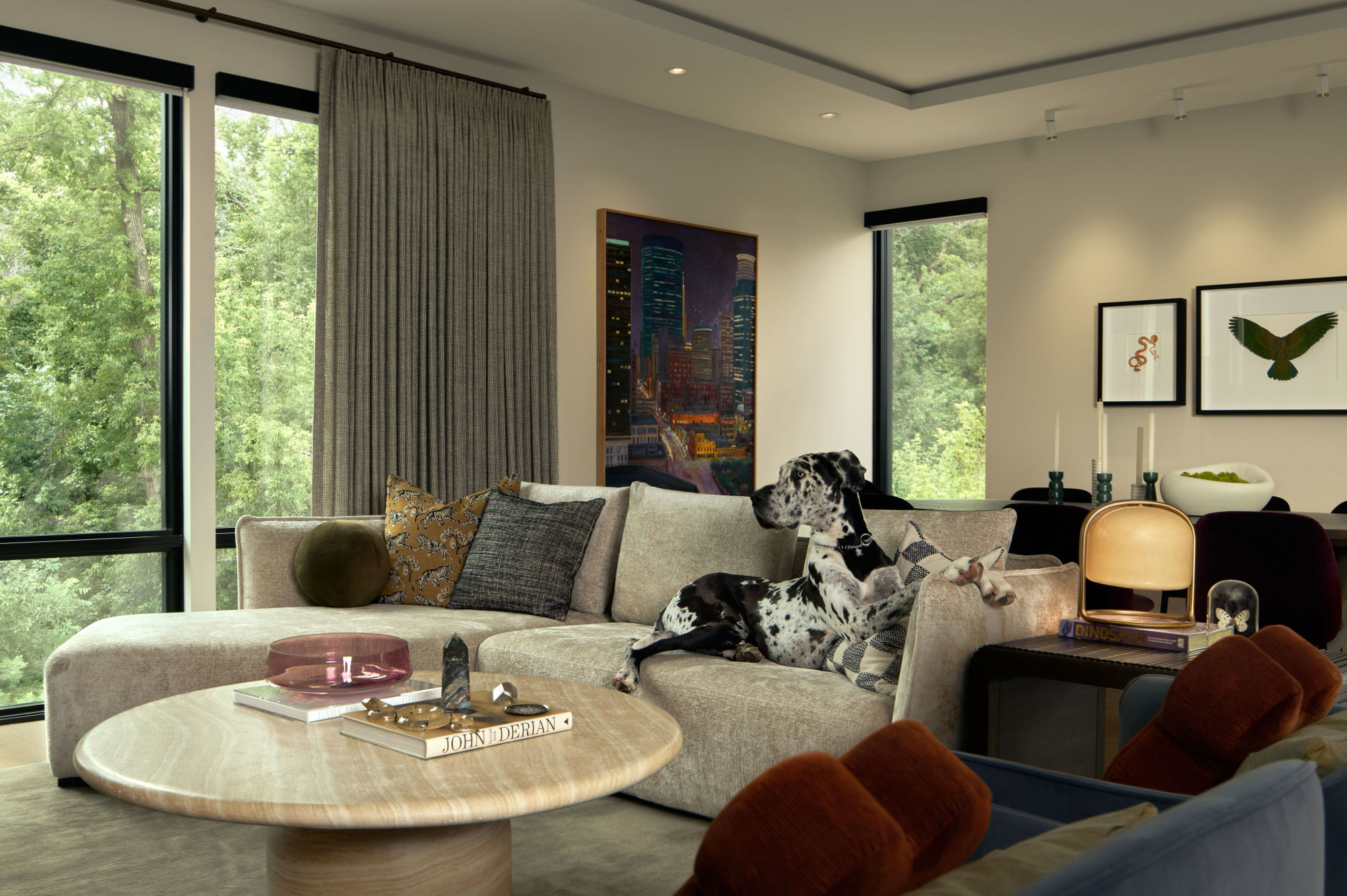 23 Unfold Brooks Round Three Photography Living Dining Dog