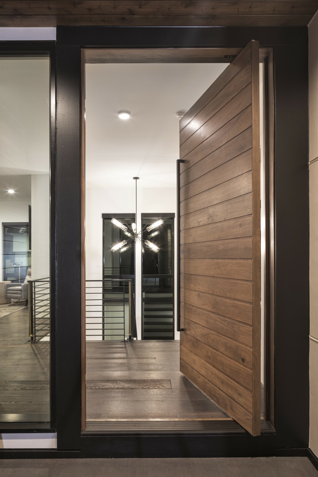 Entryway with view of staircase