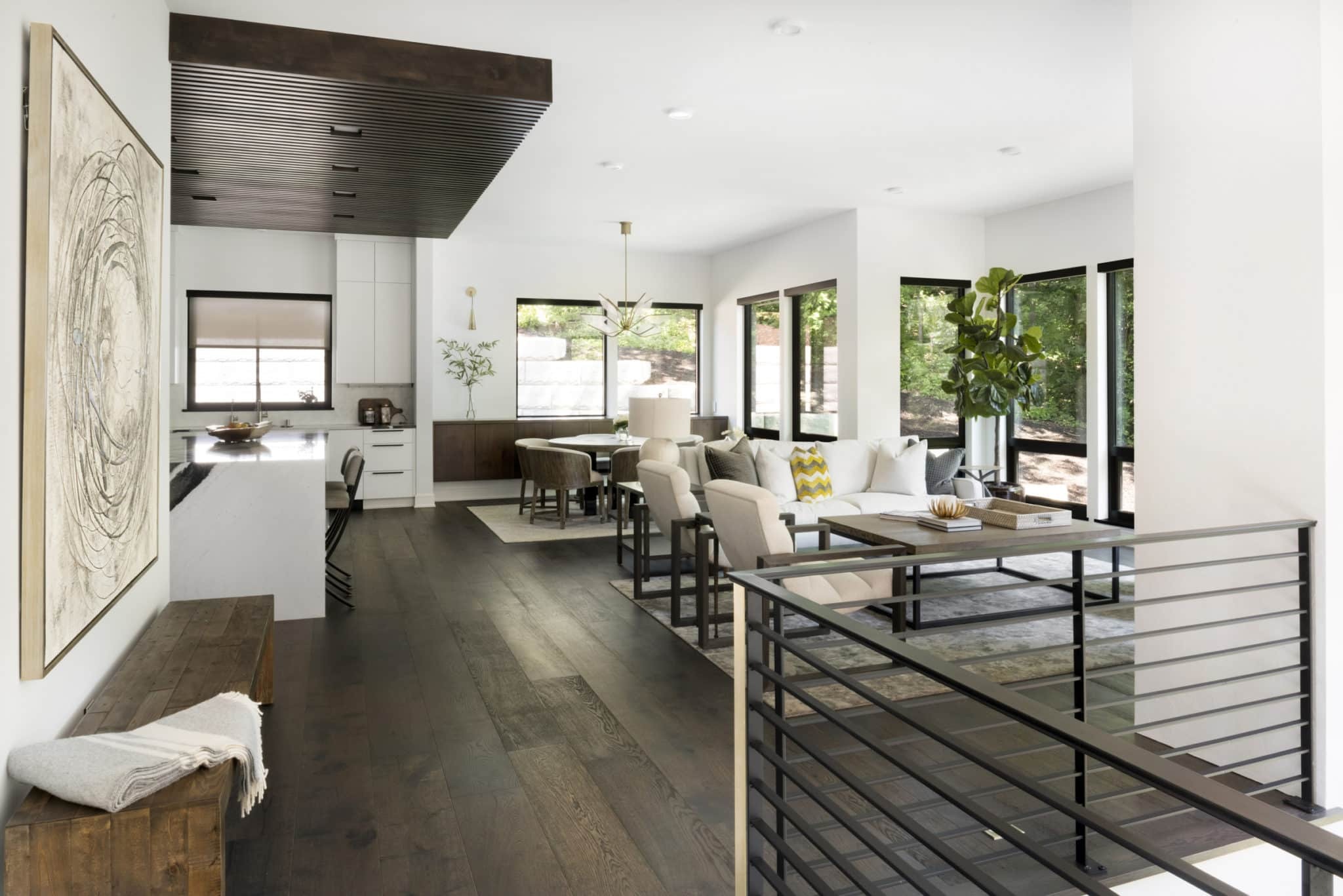 Open flow kitchen and living room