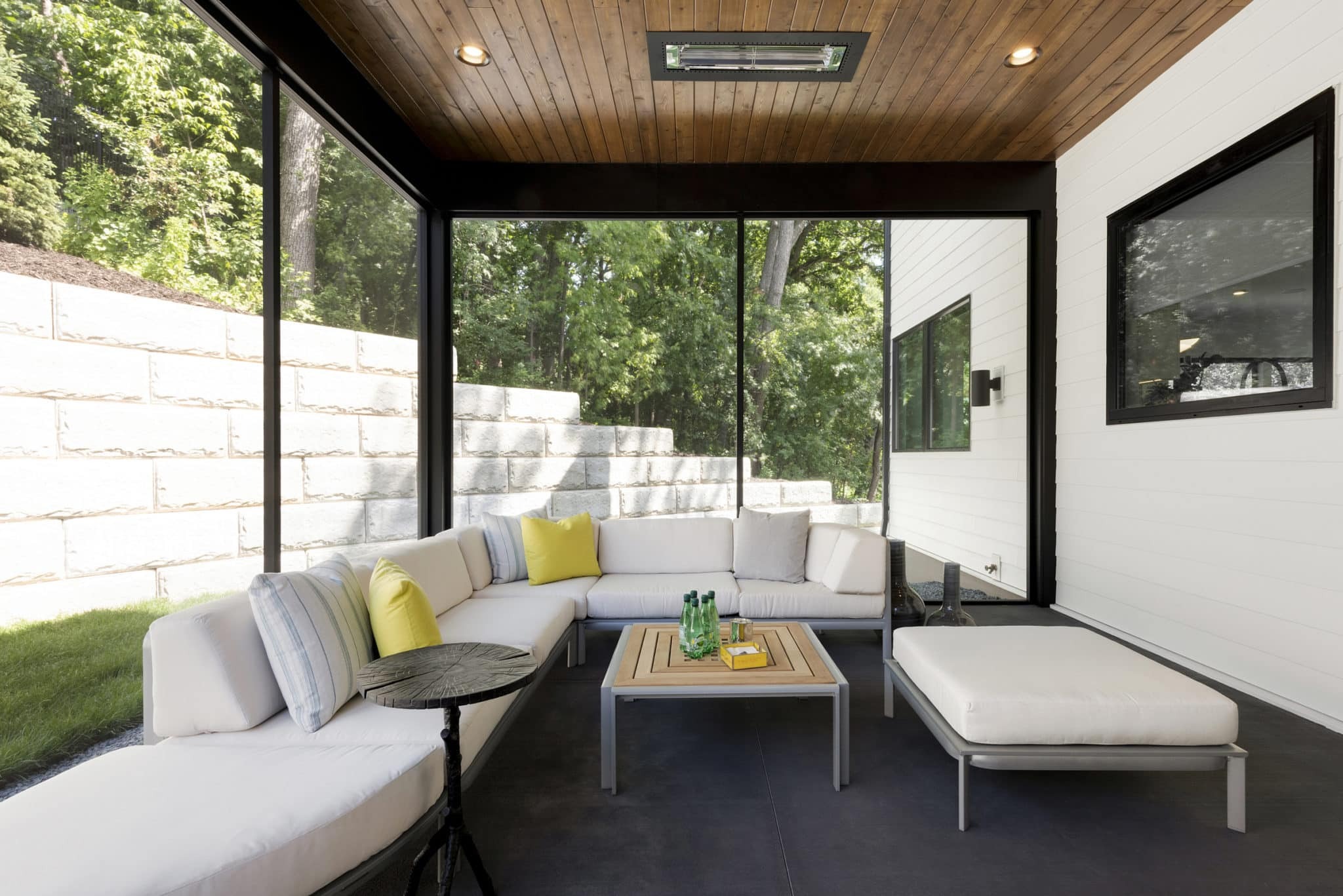 Three season porch complete with majestic H windows