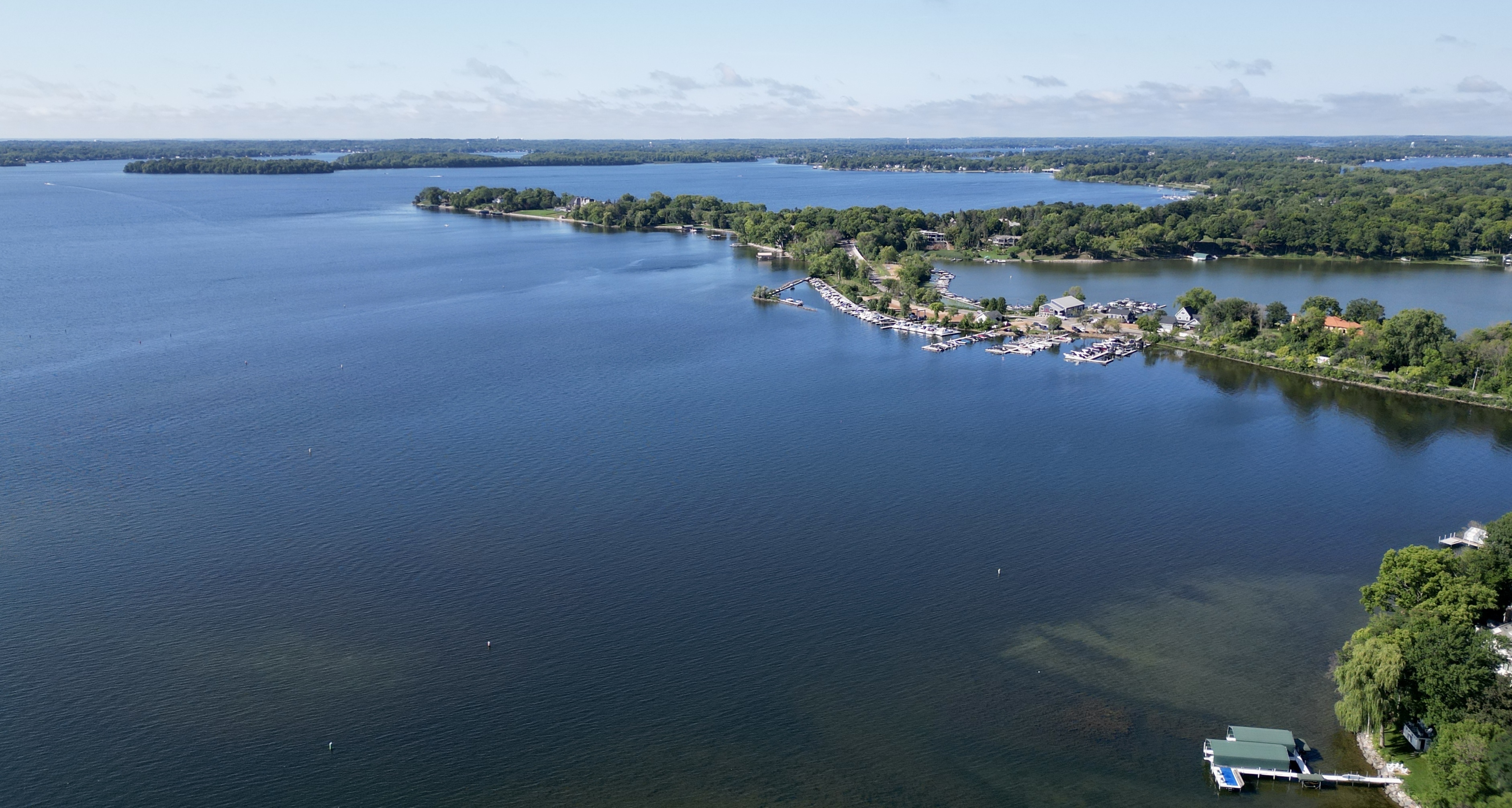 Browns Bay Lake Aerial View
