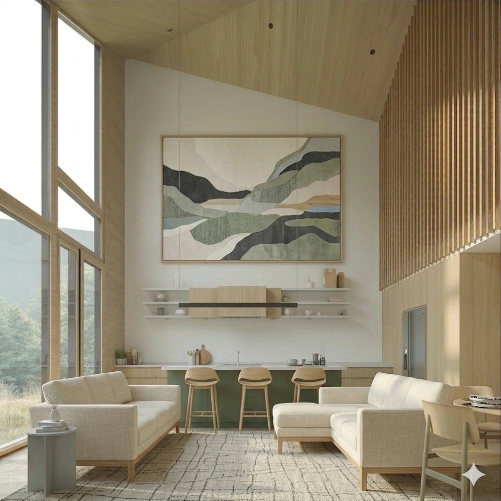 Deephaven Den Kitchen, Living, and Dining Area