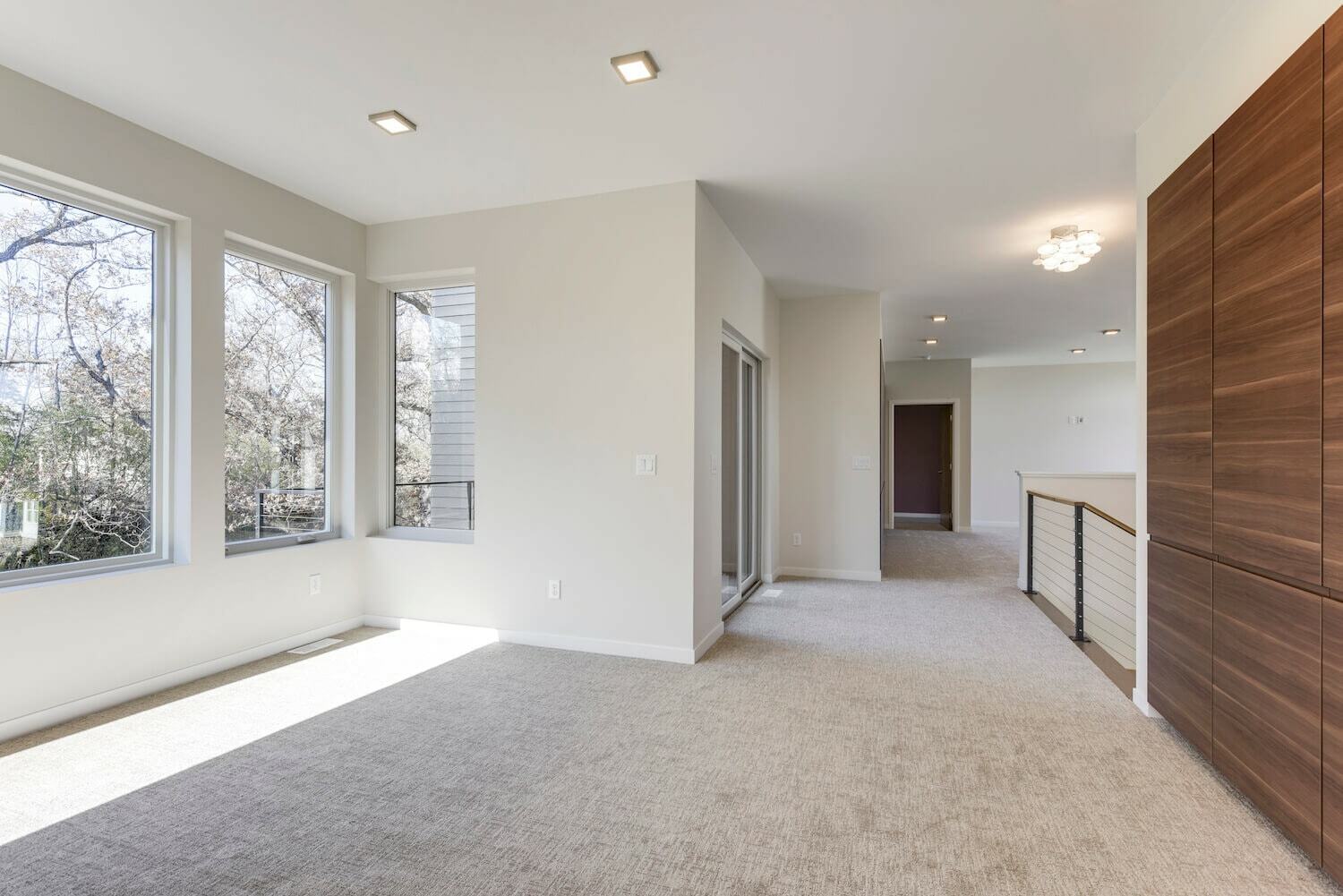 Bright bedroom space