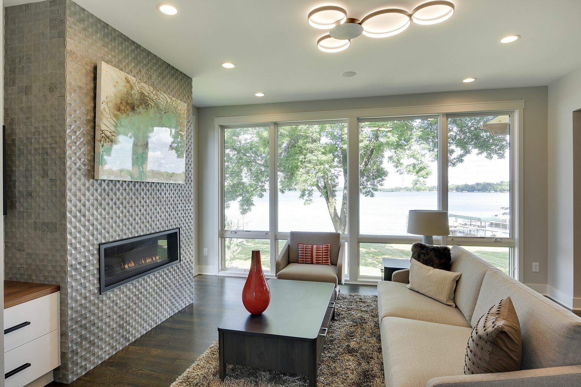 Living room with stunning views