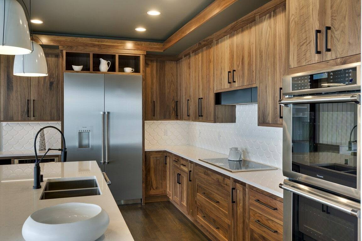 Kitchen with custom cabinetry