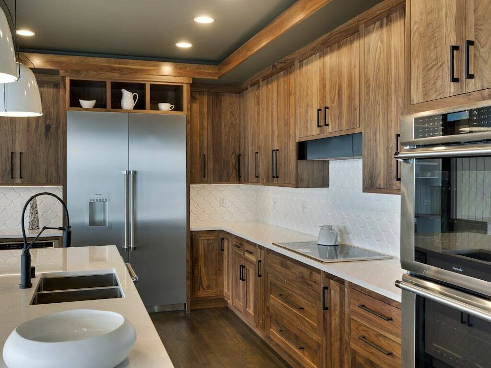 Kitchen with custom cabinetry