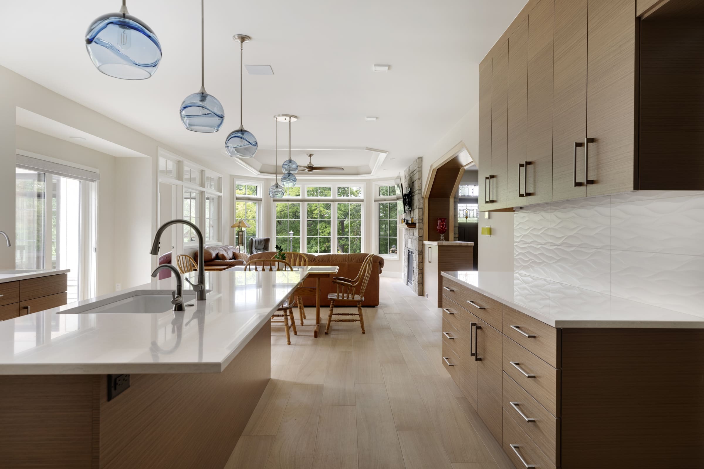 Open concept kitchen design