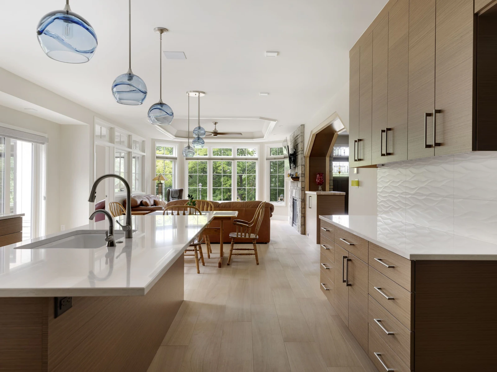 Open concept kitchen design