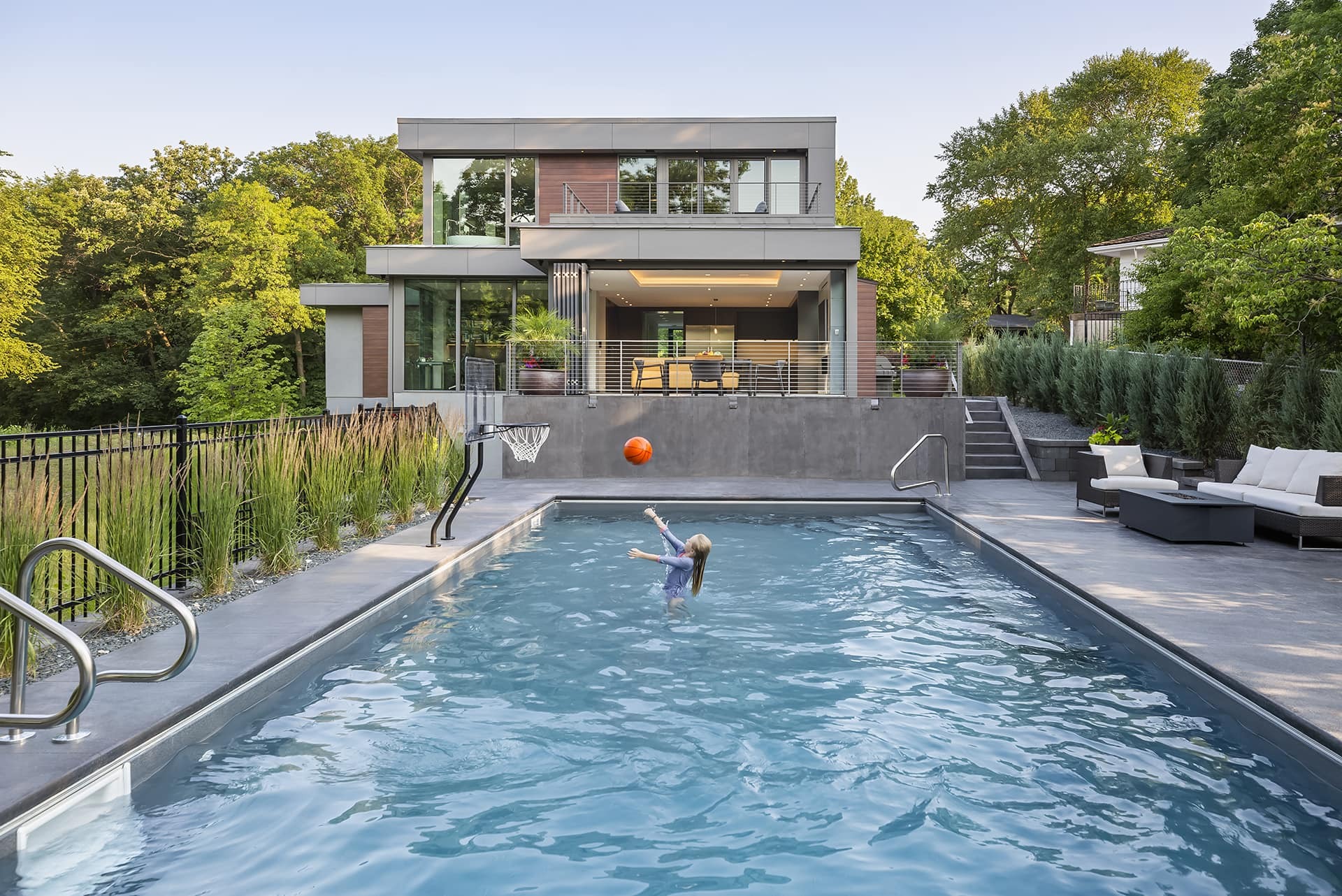Patio and pool space