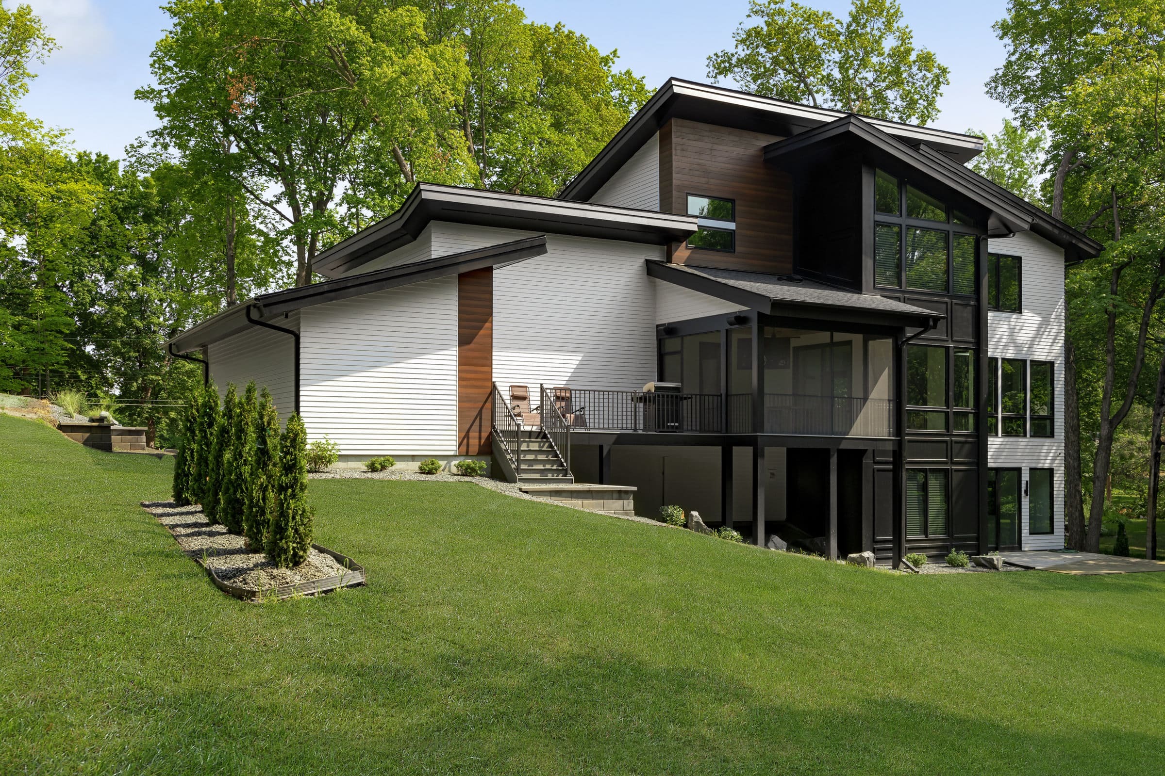 Large backyard with amazing views