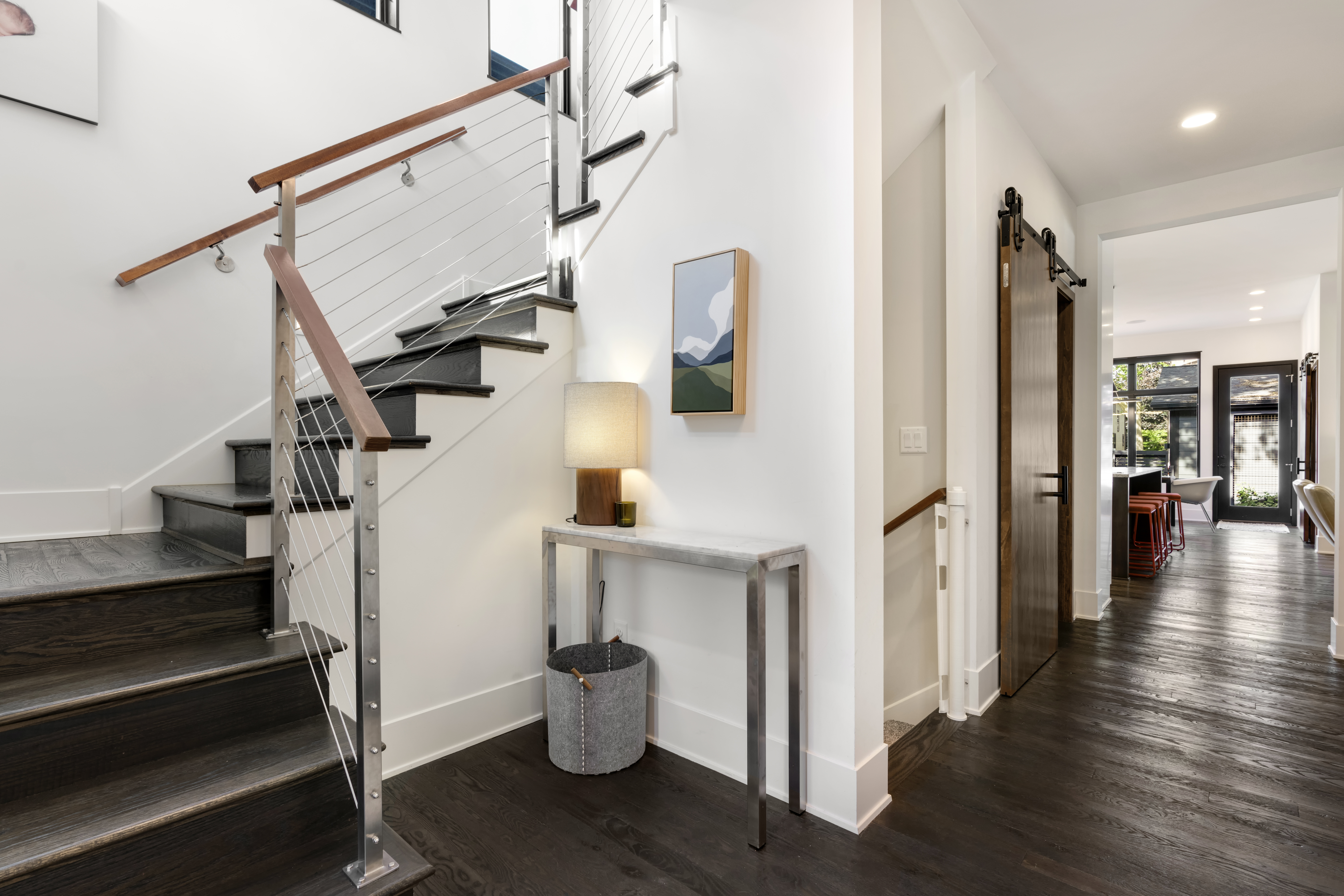 Staircase leading to second level