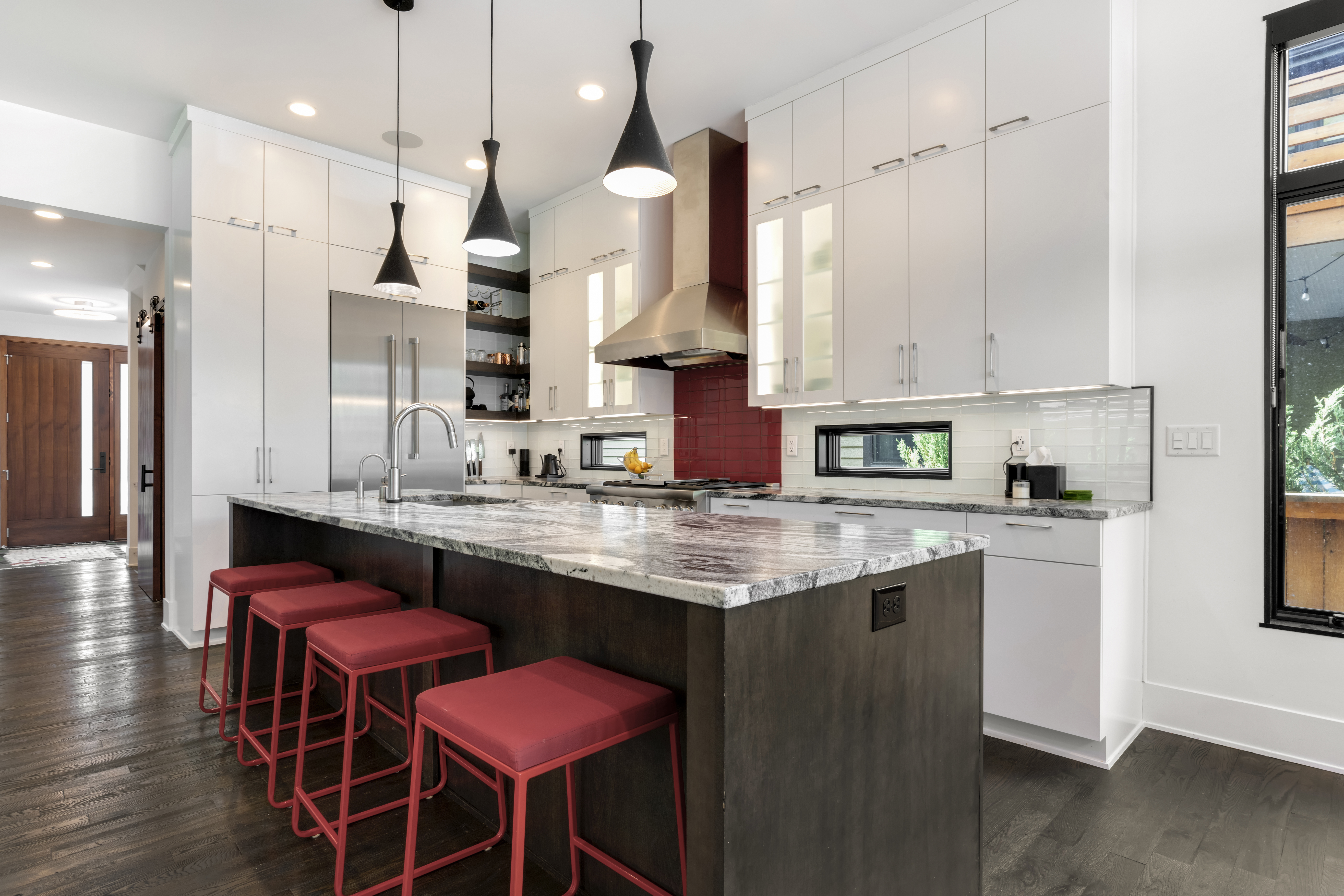 Walkway into the kitchen